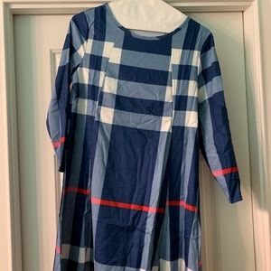 Plaid Half-sleeved dress